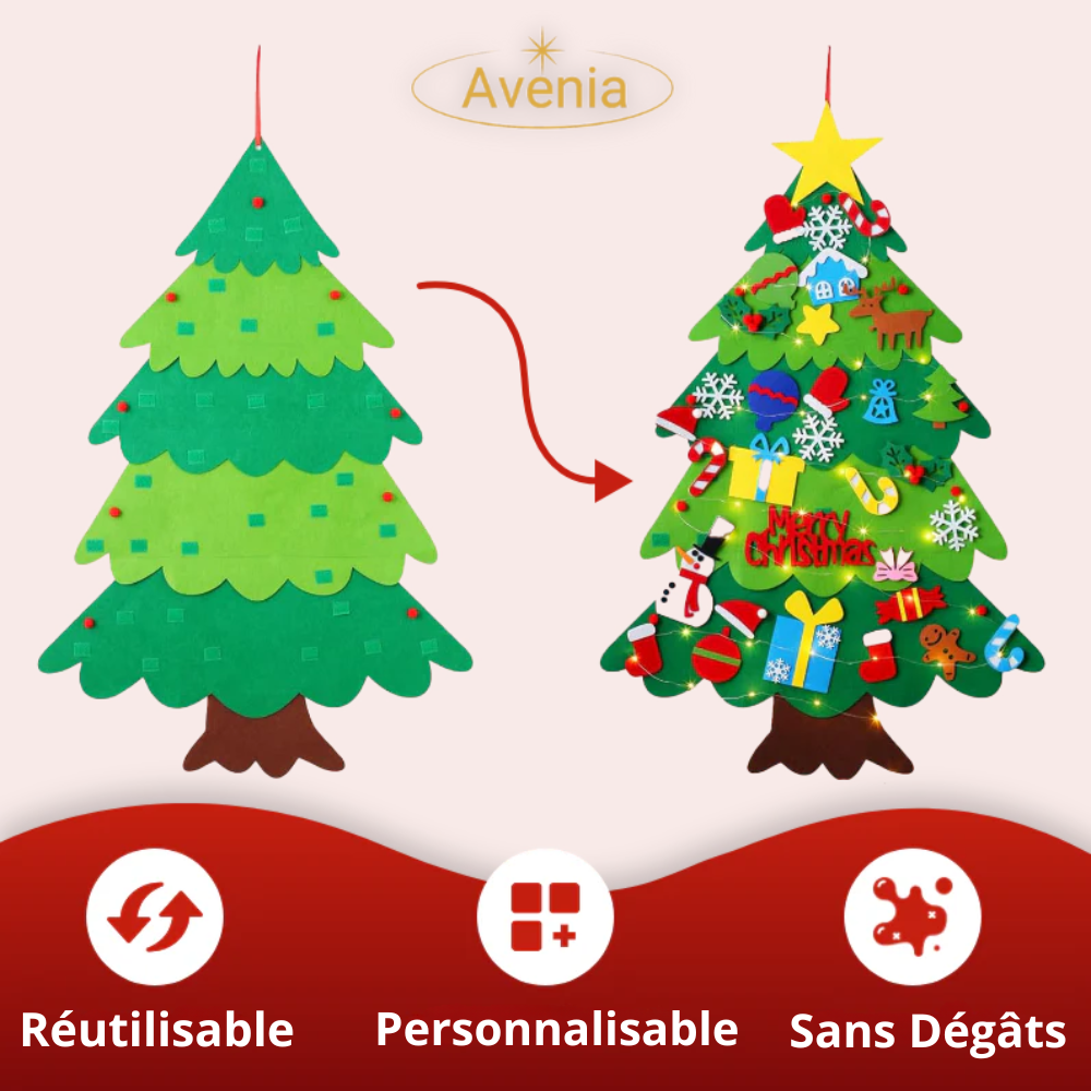 Sapin De Noël En Feutrine- Avenia™